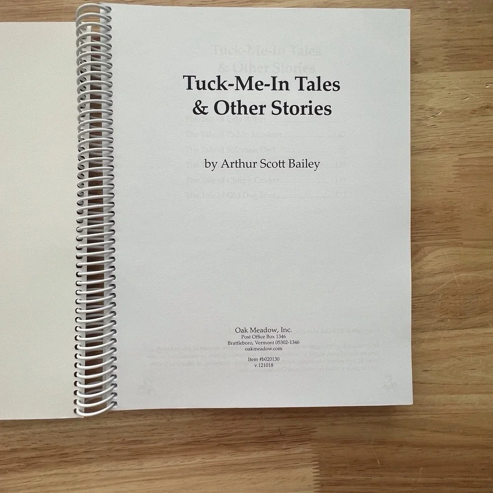 Oak Meadow Tuck-Me-In Tales Grade 2 Waldorf Homeschool Curriculum 2nd Grade 2018